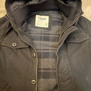 TNA Charcoal and Black Field Jacket